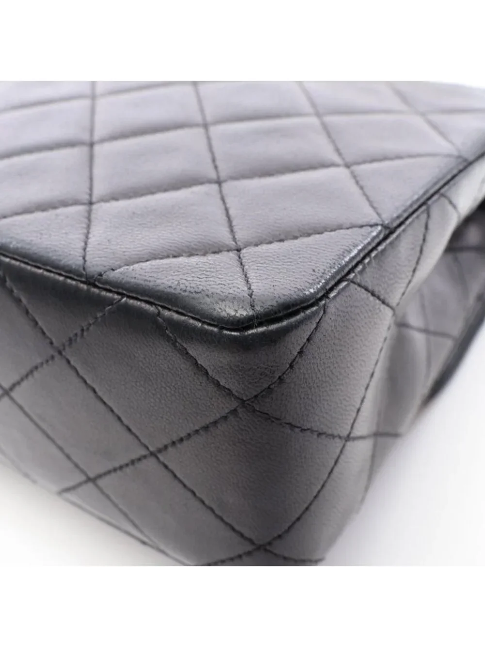 Chanel Shoulder Bag Mini Quilted 20 Black Lambskin Chain